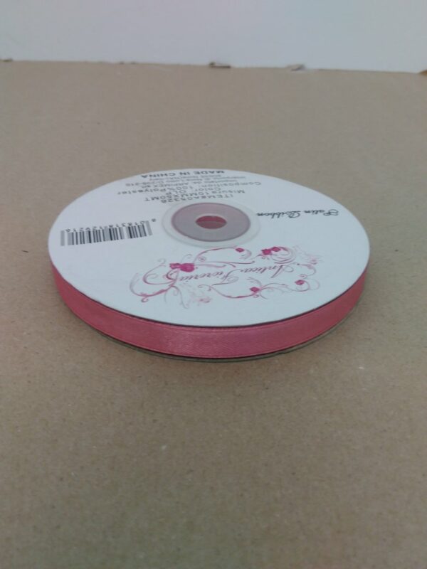 Nastro Doppio Raso Mm. 10x50 Mt Old Pink