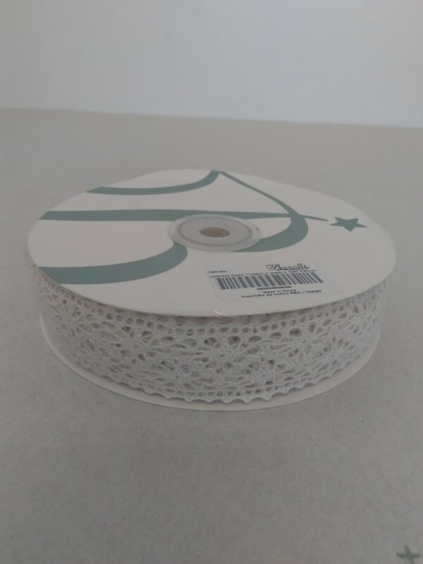 Nastro Pizzo Tombolo Mm 22x15 Mt Panna
