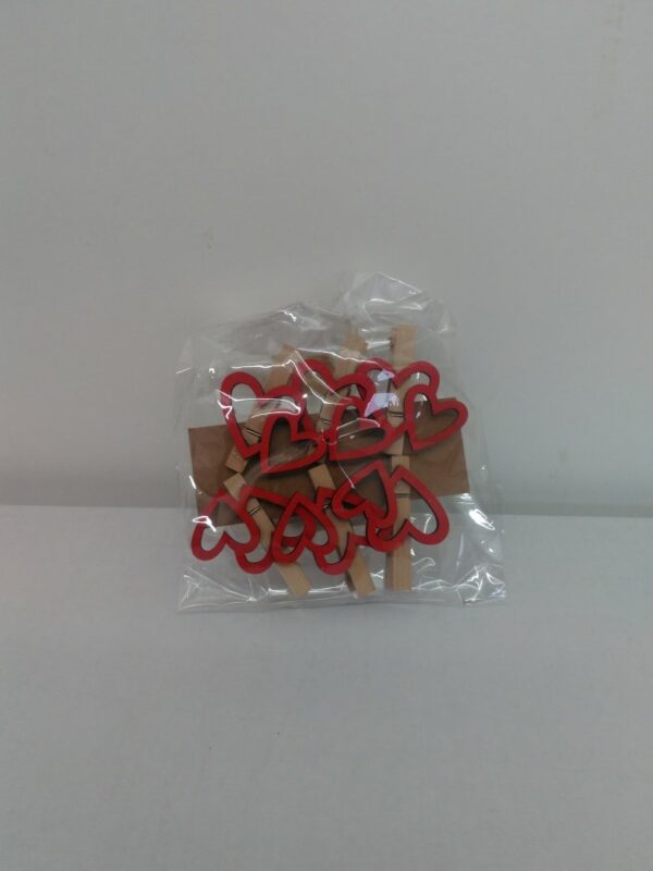 Pinzette S/6 Cuore Doppio Rosso H.5