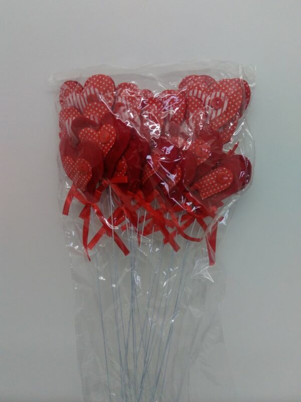 Cuori Panno S/18 2 Mix Col. Rosso D.7 H.35