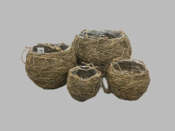 Set 4 Cesti Paglia Natural (m.g. Ø Cm 35x23 )