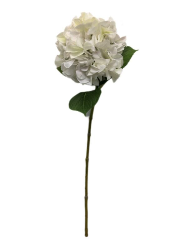 Fiore Artificiale Ortensia Bianca H.69 Cm